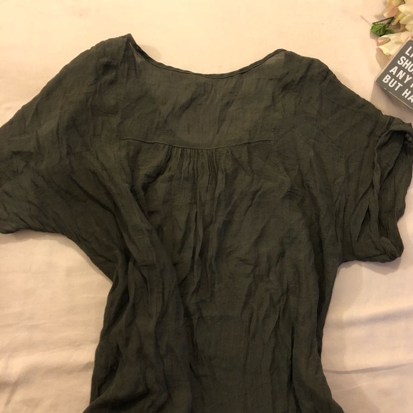 Monoreno Olive Green Dress Size M - Picture 5 of 6